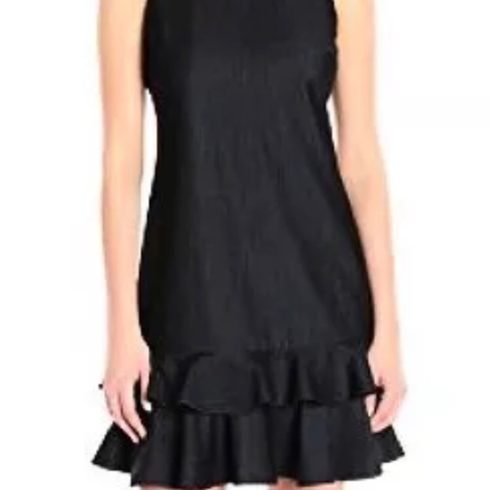 Calvin Klein dress, denim, ruffled